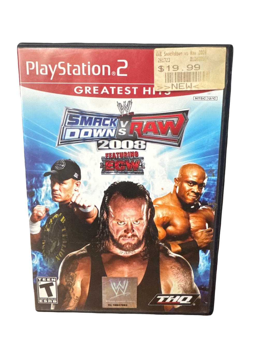 Playstation‎ 2 PS2 WWE Smackdown vs Raw 2008 CIB Disc Greatest Hits
